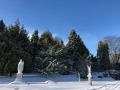 Snow around St Mary's Church (1)